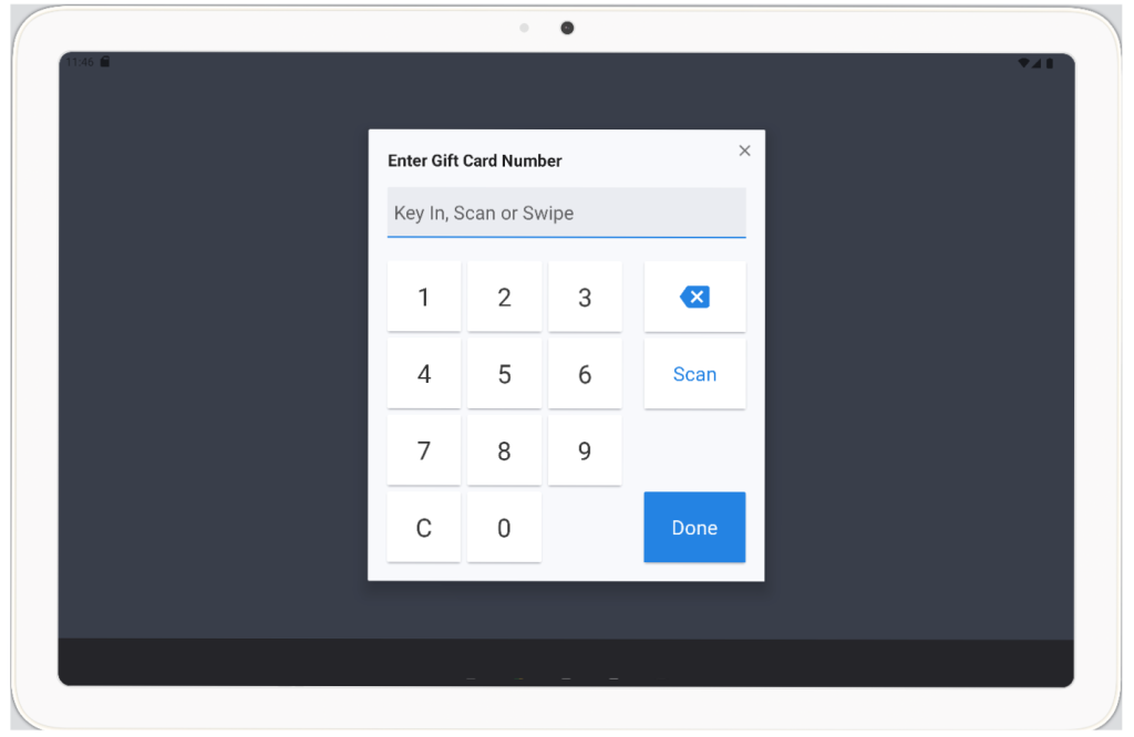 Toast POS: Pay with Gift Card